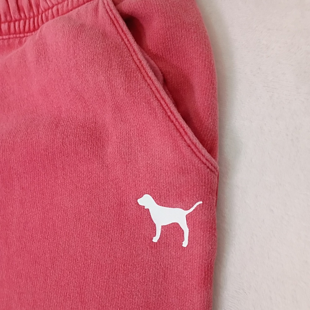 Victoria's Secret PINK Womens Jogger Sweatpants Pink Logo Graphic Large - Picture 8 of 12